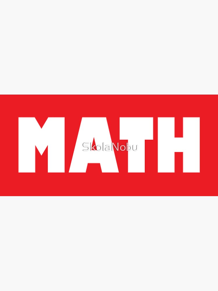 Math Sticker For Sale By Skolanobu Redbubble 0730