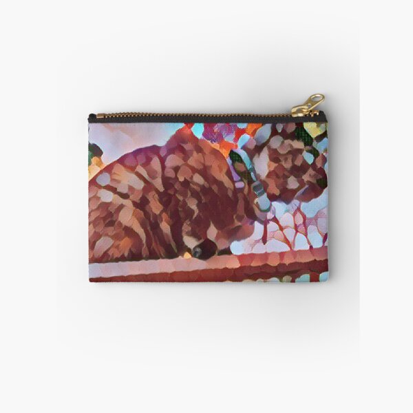 Item preview, tortie cat sitting on a roof dotted design designed and sold by Cora Gregory.