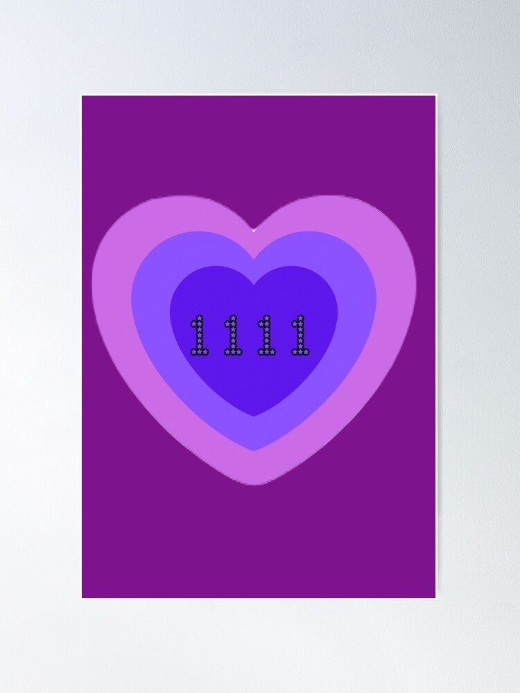 1111 ANGEL NUMBER PURPLE Y2K 