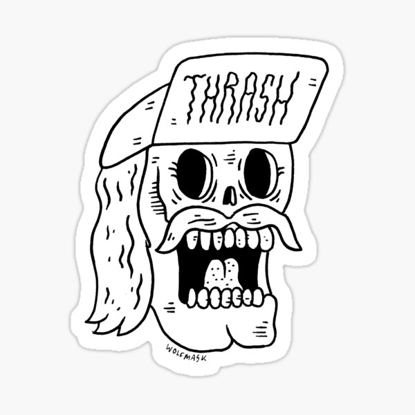 Thrashtache! Sticker