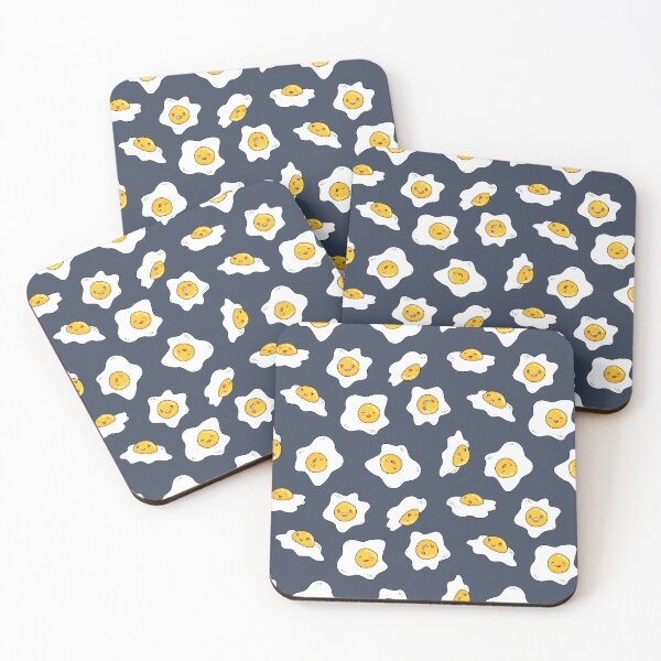 Item preview, Sunny side up kawaii eggs pattern designed and sold by TheArtDesk.