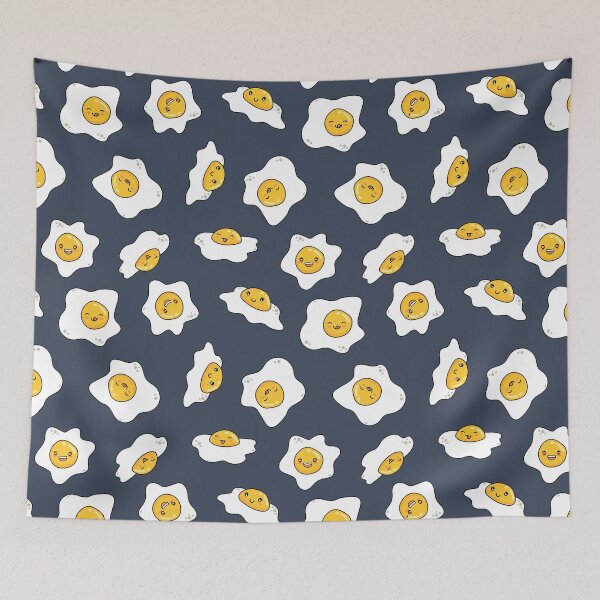 Item preview, Sunny side up kawaii eggs pattern designed and sold by TheArtDesk.