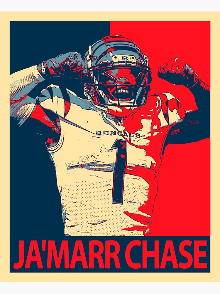 "Jamar Chase" Sticker by AureliaWright Redbubble