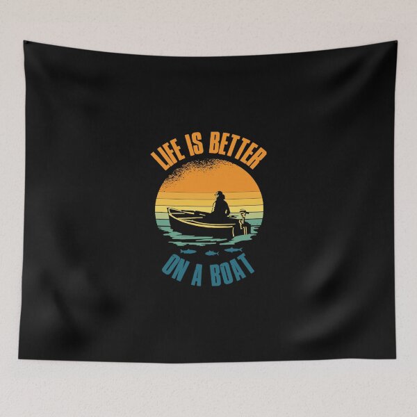 Item preview, Life Is Better On A Boat Funny Boat Captain Gift  designed and sold by Ewadim26.
