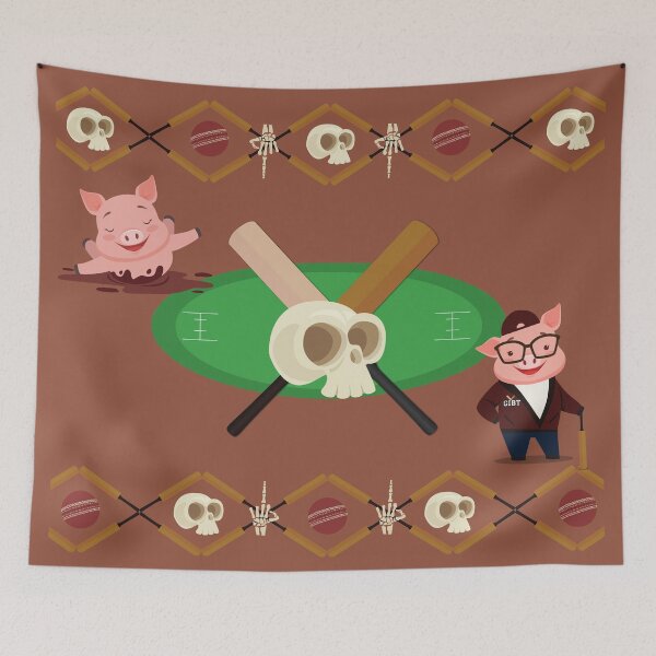 Aperçu de l'œuvre Cochon de cricket sur le terrain créée et vendue par foxglovefiction.