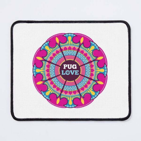 Item preview, Pug Love Flower designed and sold by momofdoggos.