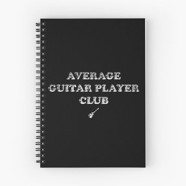 Item preview, Average Guitar Player Club - (Les Paul style chrome text) designed and sold by R-A Designs.