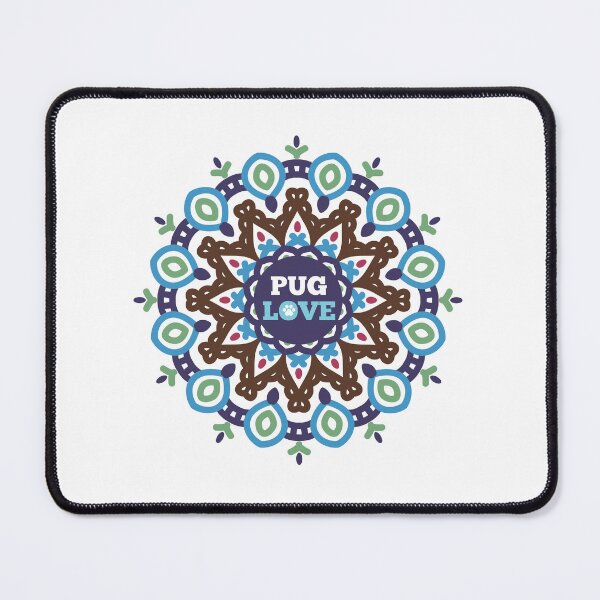 Item preview, Pug Love Flower designed and sold by momofdoggos.