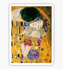 The Kiss by Gustav Klimt Sticker