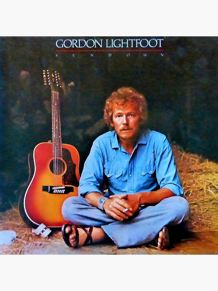 Sundown Album Gordon Lightfoot Classic Sticker For Sale By Thomasbatt Redbubble