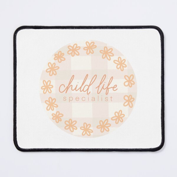 Item preview, CHILD LIFE - peach orange plaid flower designed and sold by Tia Blodgett.