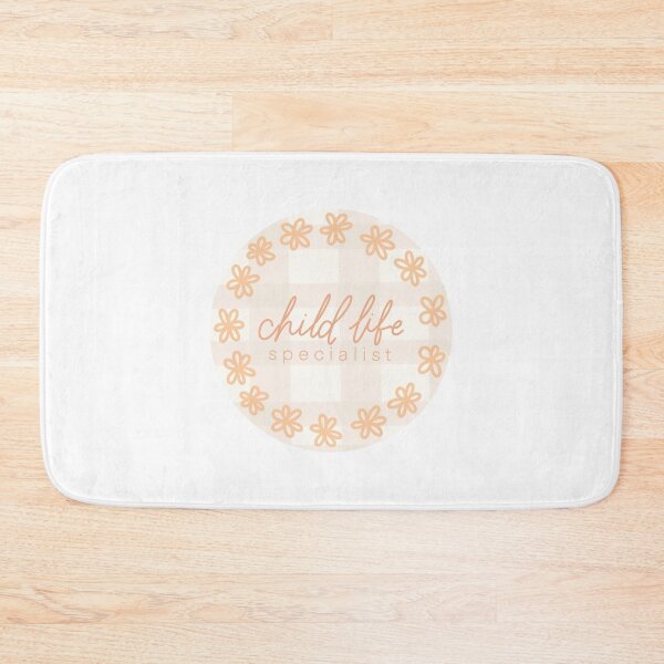 Item preview, CHILD LIFE - peach orange plaid flower designed and sold by Tia Blodgett.
