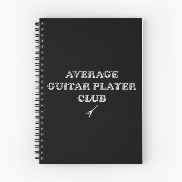 Item preview, Average Guitar Player Club - (Flying V style chrome text) designed and sold by R-A Designs.