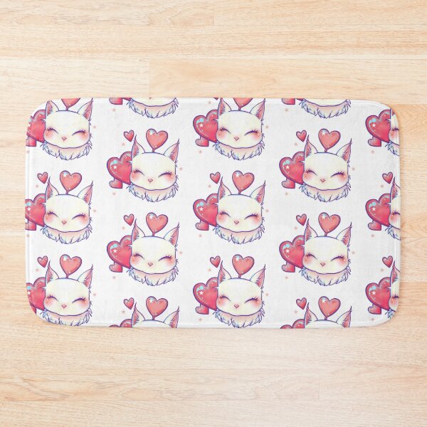 Item preview, Heart Moogle designed and sold by WhiteCatArt.