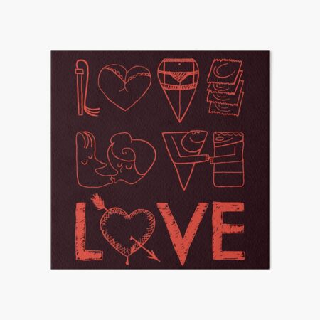 Wandbilder Hintern Herz Redbubble