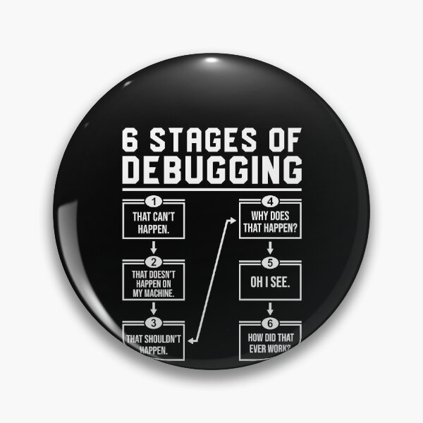 Item preview, 6 Stages Of Debugging Shirt, Software Engineer Gift, Computer Nerd Shirt, Computer Coder Shirt, Programming Developer Shirt, Code Debug Tee designed and sold by aymob.