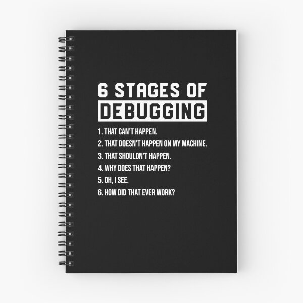 Item preview, 6 Stages Of Debugging Shirt, Bug Coding Shirt, Computer Programmer Shirt, Design Programming Shirt, Computer Science Shirt, Computer Geek designed and sold by aymob.