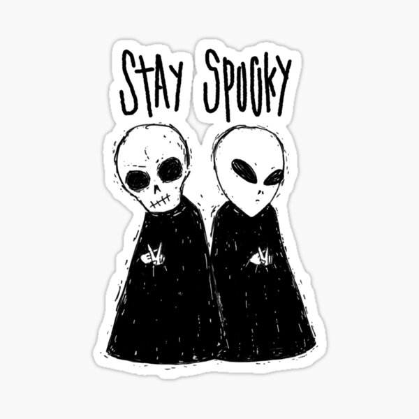 stay |-/ spooky Sticker