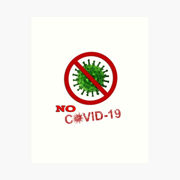 Item preview, NO COVID Word Art designed and sold by ⭐Amazing Arts Designs⭐.