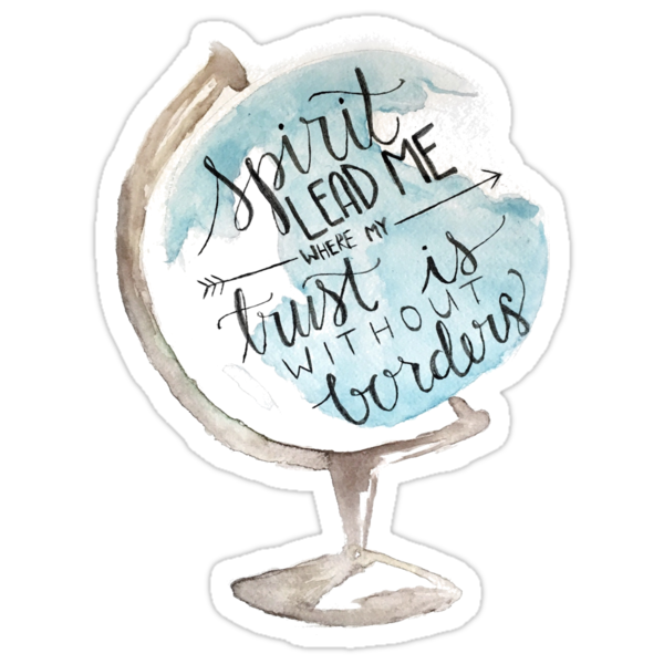 christian quote hillsong globe stickers by savannah james redbubble