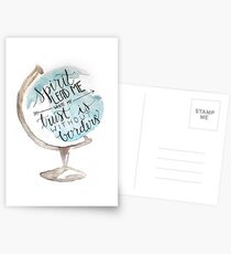 Christian quote, Hillsong, Globe Postcards