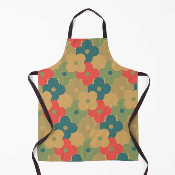 Item preview, Blomma, Mid Century Flower Pattern in Retro Color Style designed and sold by BesanoStyle.