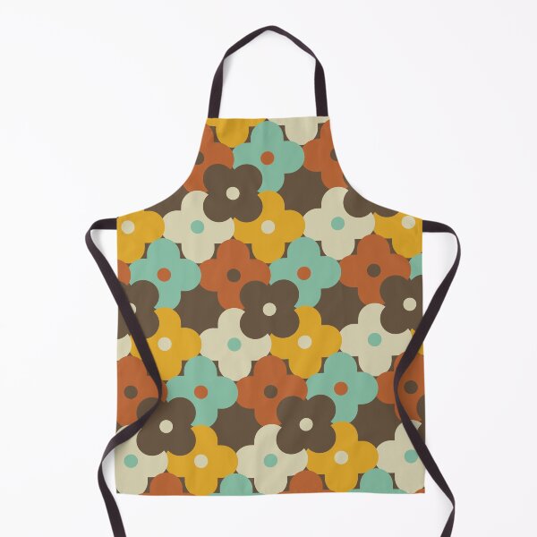 Item preview, Blomma, Mid Century Flower Pattern in Retro Color Style designed and sold by BesanoStyle.