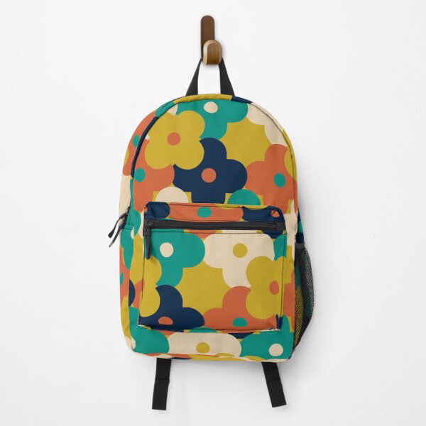 Item preview, Blomma, Mid Century Flower Pattern in Retro Color Style designed and sold by BesanoStyle.