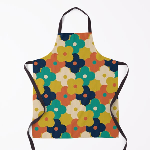 Item preview, Blomma, Mid Century Flower Pattern in Retro Color Style designed and sold by BesanoStyle.
