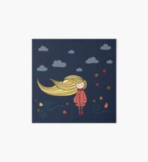 Autum girl Art Board