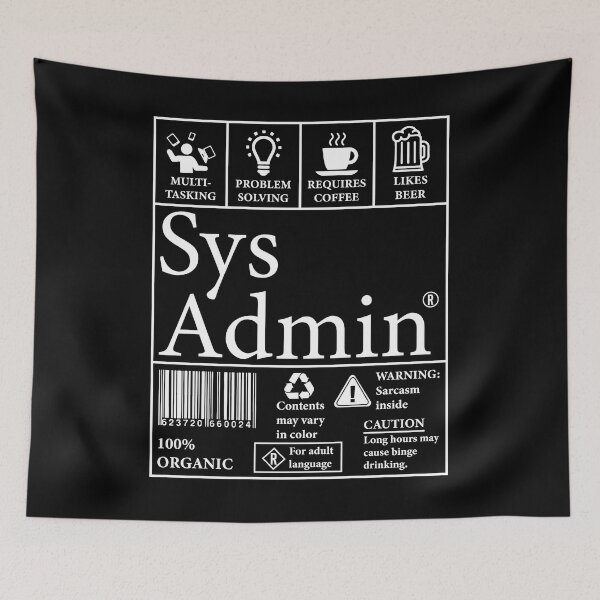 Item preview, System Administrator Shirt, Product Label Linux Shirt, System Administrator Day, Sysadmin Shirt, Tech Support Shirt, IT Computer Geek Shirt designed and sold by aymob.