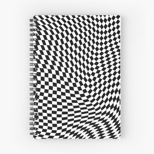 Item preview, Black and White Warped Checkers designed and sold by PrettyPixel0.