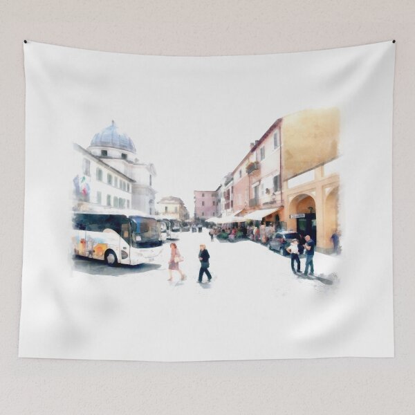 Item preview, Buses in the square designed and sold by Giuseppe Cocco.