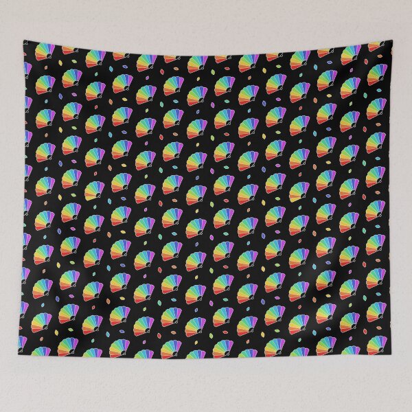 Item preview, Rainbow Fans Pattern designed and sold by murkyswamp.
