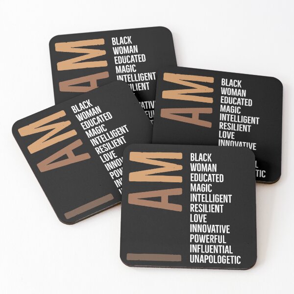 Item preview, I am Black woman educated magic intelligent resilient love innovative powerful influential unapologetic black history month designed and sold by Tarun Bisht.