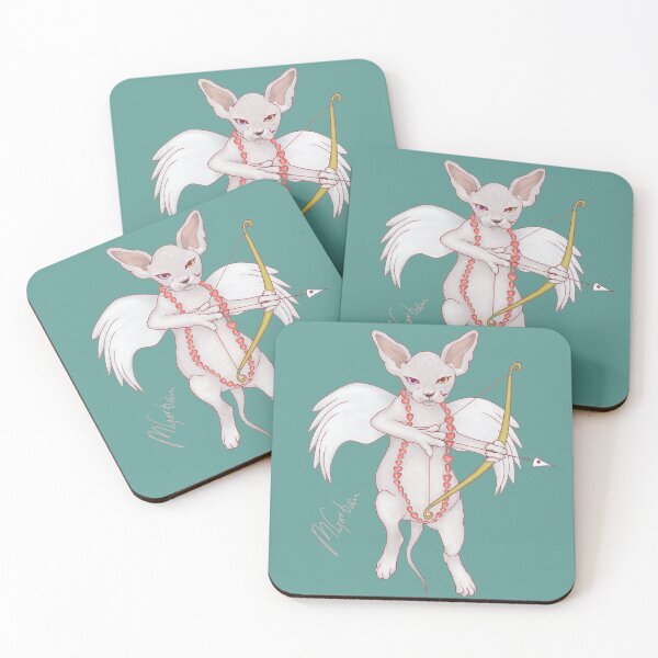Item preview, Just Call Me Cupid Sphynx Cat - Valentines Day designed and sold by ViewerEqualsPhoton.