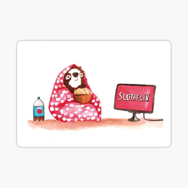 Slothflix Sticker