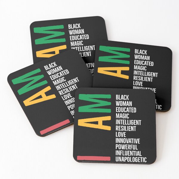 Item preview, I am Black woman educated magic intelligent resilient love innovative powerful influential unapologetic black history month designed and sold by Tarun Bisht.