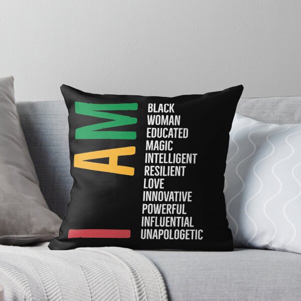 Item preview, I am Black woman educated magic intelligent resilient love innovative powerful influential unapologetic black history month designed and sold by Tarun Bisht.
