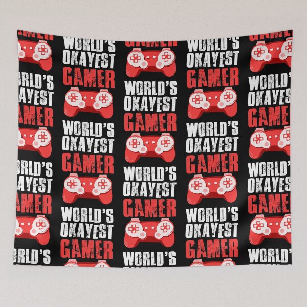 Item preview, Worlds Okayest Gamer, Gamer Gift Idea designed and sold by FNStuff.