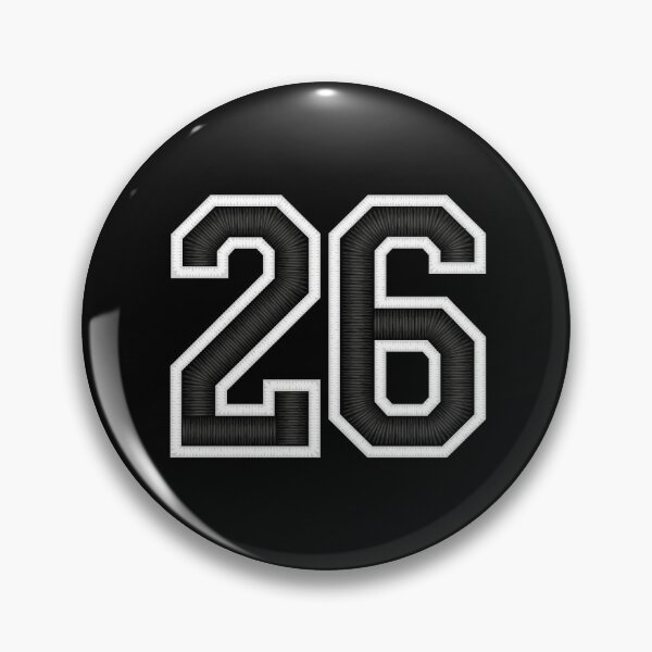 Item preview, 26 Black Jersey Sports Number twenty-six Football 26 designed and sold by elhefe.