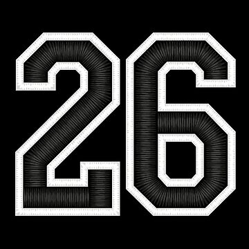 33 Black Jersey Sports Number thirty-three Football 33 Poster for Sale by  elhefe