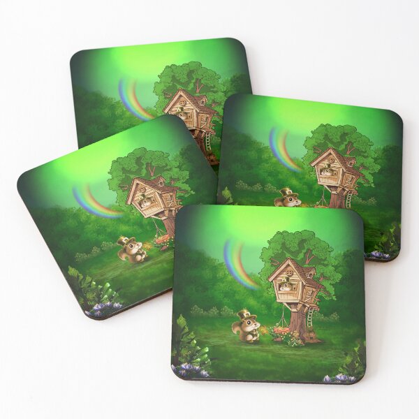 Item preview, Cute St.patrick's day, little couple squirrel designed and sold by nicky2342.