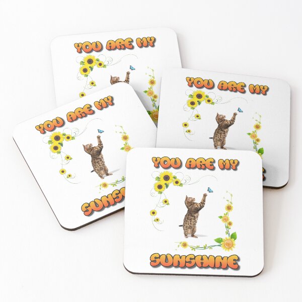 Item preview, You Are My Sunshine Cat Sunflower  designed and sold by ArtCollectables.