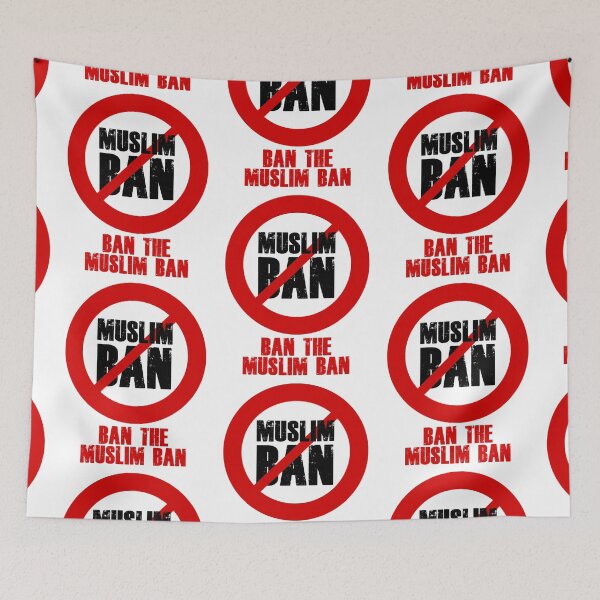 Item preview, Ban The Muslim Ban - Protest Trump's Refugee And Muslim Travel Ban designed and sold by ravishdesigns.