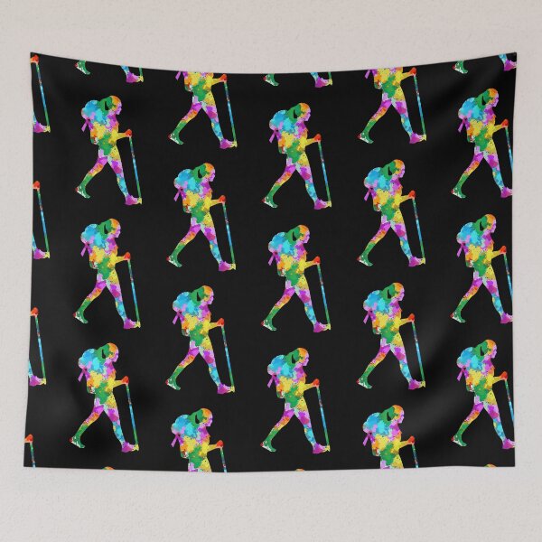 Item preview, Colorful Watercolor Hiking designed and sold by MobertsonArt.
