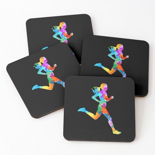 Item preview, Colorful Watercolor Running designed and sold by MobertsonArt.
