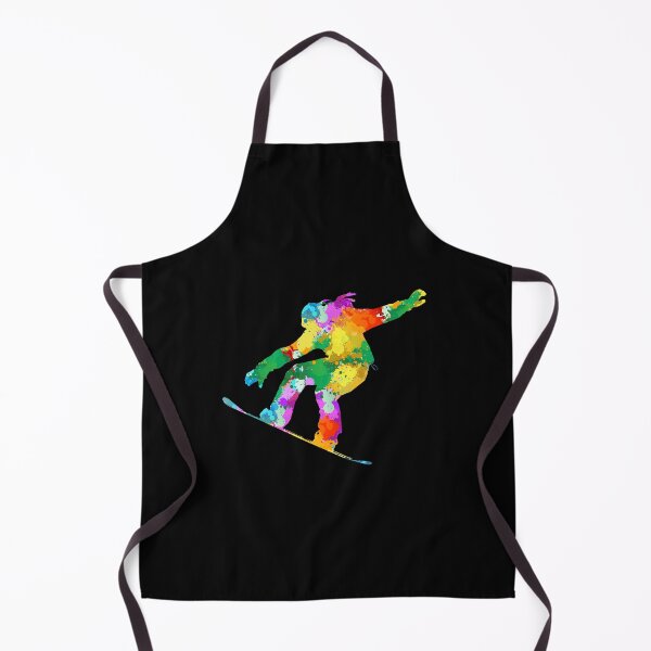 Item preview, Colorful Watercolor Snowboarding designed and sold by MobertsonArt.