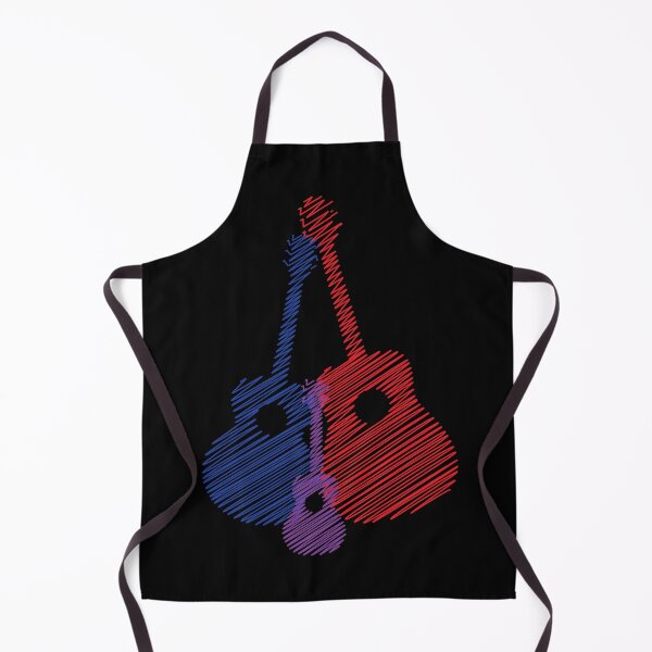 Item preview, Artistic Acoustic Guitar Design – Red Blue Purple designed and sold by WIZECROW.