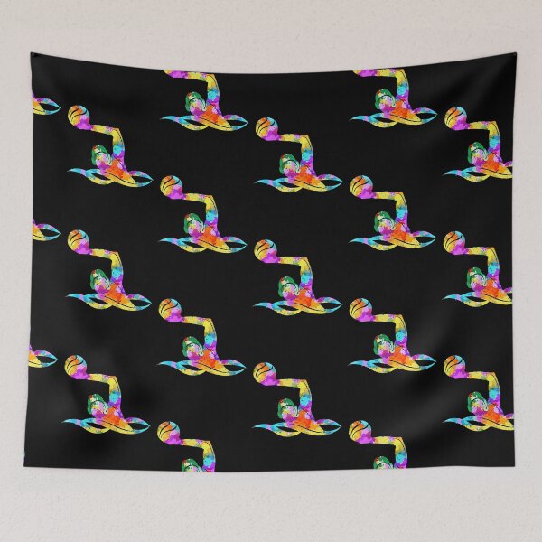 Item preview, Colorful Watercolor Water polo designed and sold by MobertsonArt.